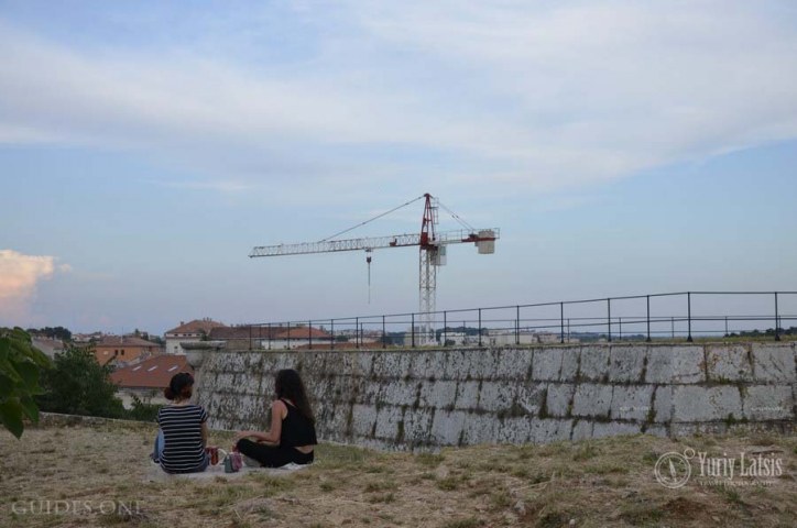 Виды на город с крепости Пулы. Panoravic view from Pula bastion