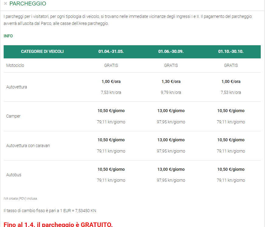 Plitvice Lakes price